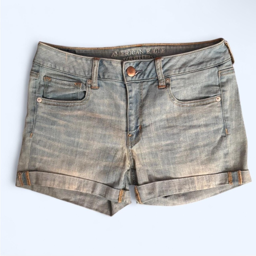 American Eagle Outfitters Women's Denim Shorts - Blue
